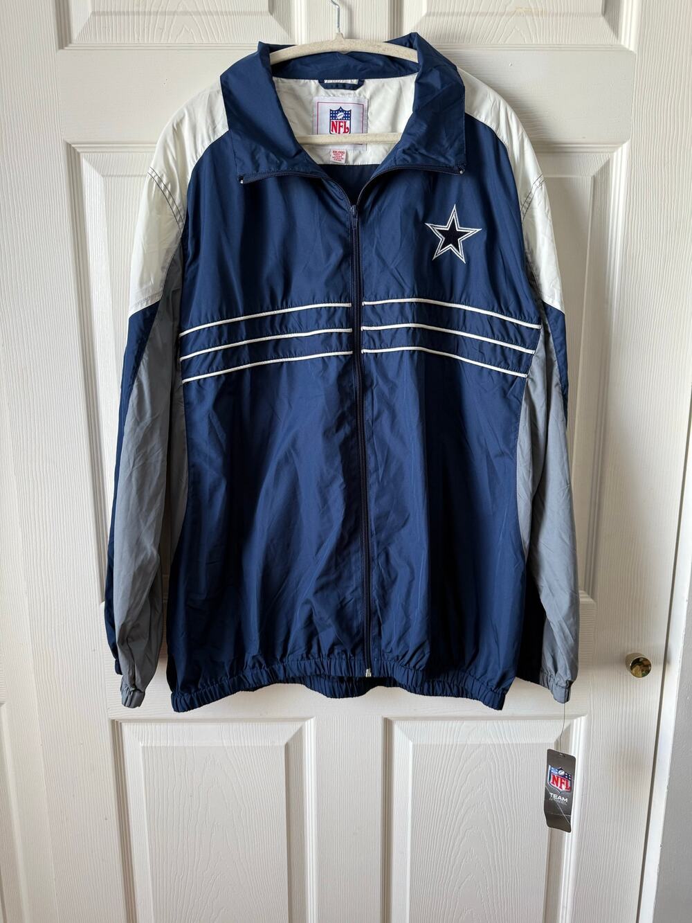 Dallas Cowboys NFL Windbreaker Jacket NWT Oversized Streetwear Size XXL‎